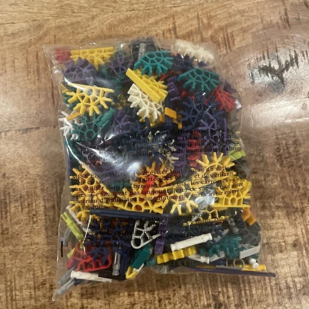 KNEX Rods & Connectors Random Mixed K'nex Replacement Parts Pieces Lot 1 lb 5 oz